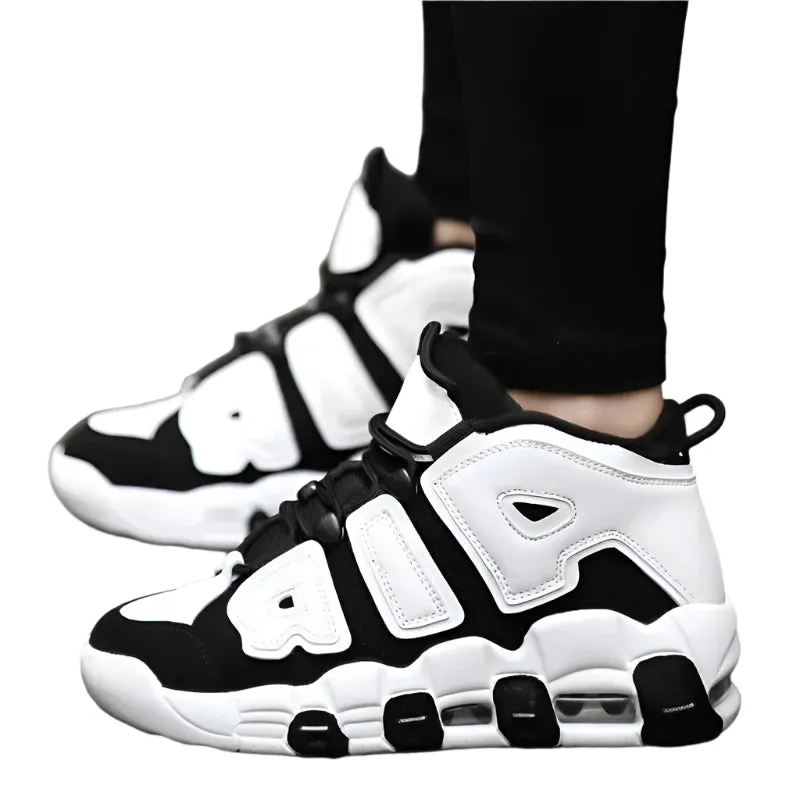 AIR Cushion High Top Basketball Sneakers – Men & Women’s Sports Shoes, Gym-Ready, Fashionable Tennis Shoes for Couples