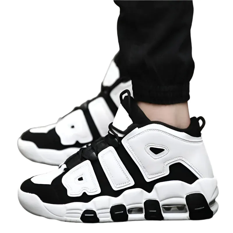 AIR Cushion High Top Basketball Sneakers – Men & Women’s Sports Shoes, Gym-Ready, Fashionable Tennis Shoes for Couples
