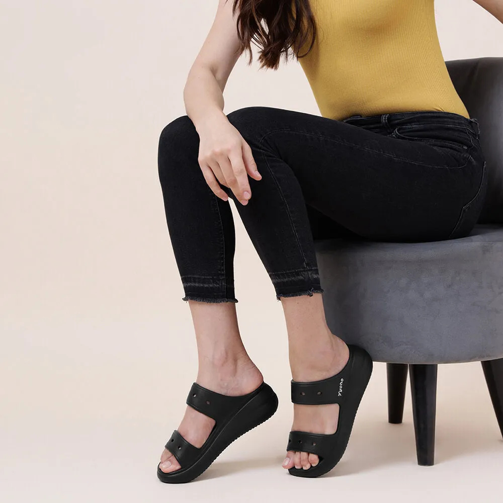 Double Strap Clog Sandals for Women