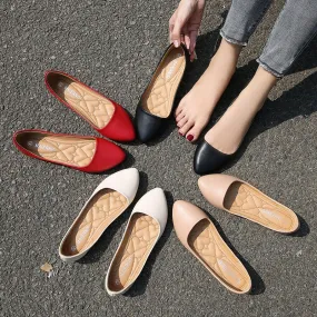 Fashion Flats for Women Boat Shoes Spring Summer Shoes Elegant Ladies Flat Footwear Colorful Plus Size 42 A4216