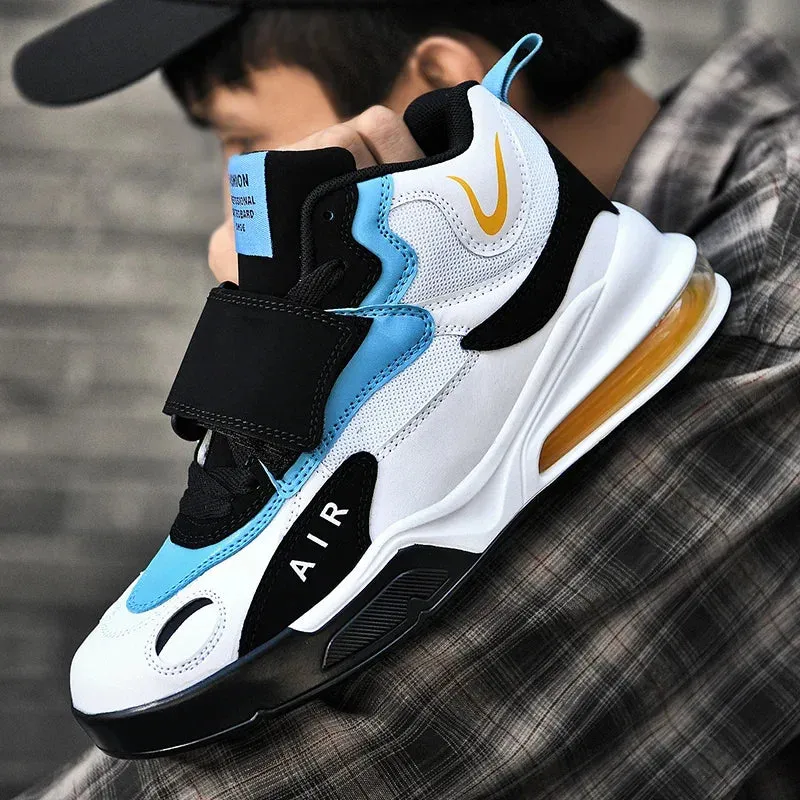 High-Top Basketball Shoes for Men & Women – Cushioned Sport Sneakers for Training, Indoor Court, & Everyday Athletic Wear