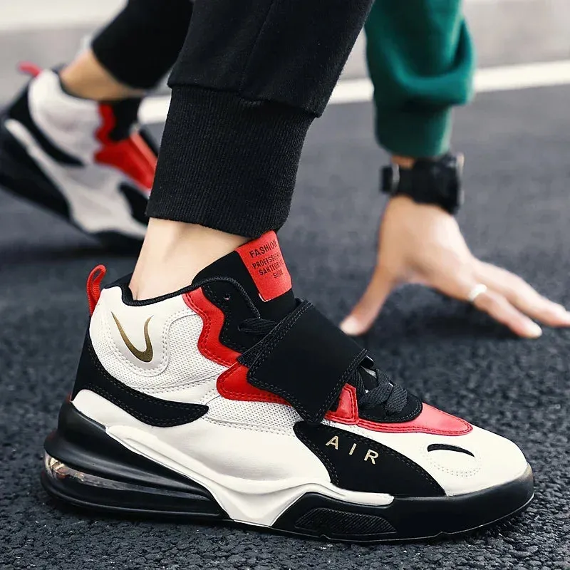 High-Top Basketball Shoes for Men & Women – Cushioned Sport Sneakers for Training, Indoor Court, & Everyday Athletic Wear