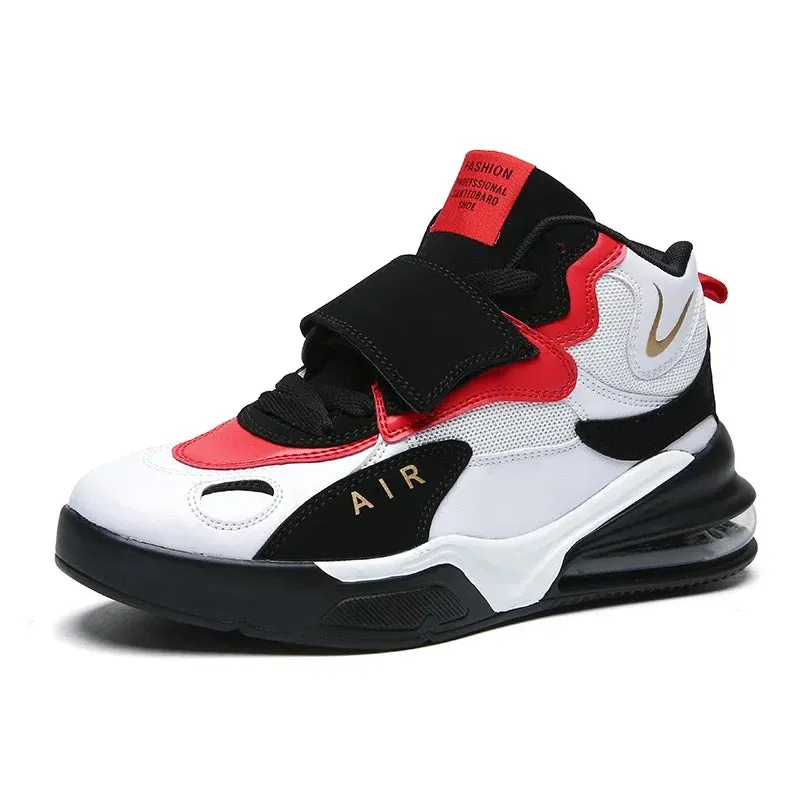 High-Top Basketball Shoes for Men & Women – Cushioned Sport Sneakers for Training, Indoor Court, & Everyday Athletic Wear