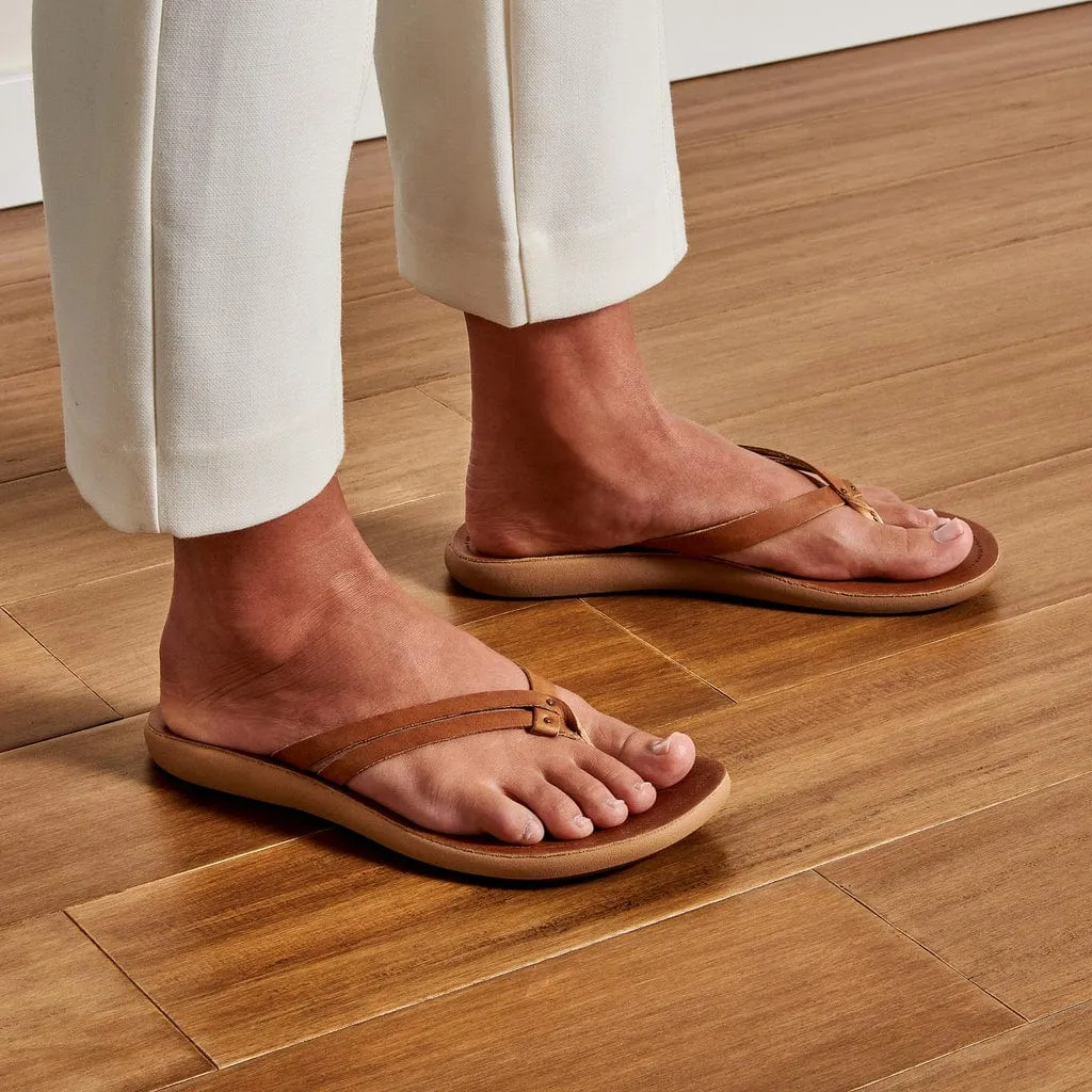 OluKai Women's Kapehe Luana Sandals- Sahara