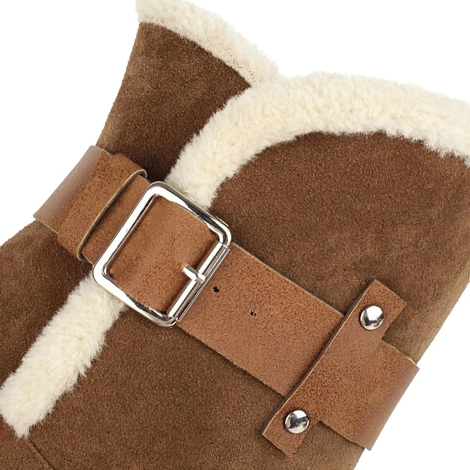 Snow Boots for Women Comfortable Warm Casual Flat Short Furry Booties Outdoor Footwear Skiing Hiking Boots