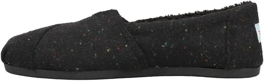 TOMS Womens Alpargata Repreve Slip On Flats Casual - Black