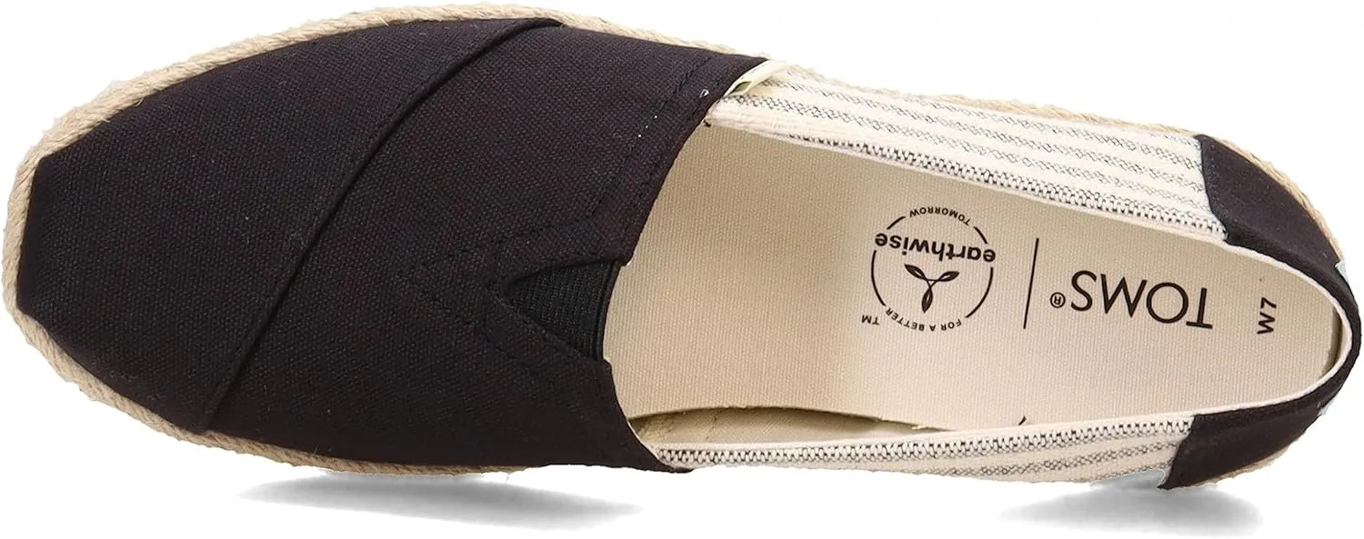 TOMS Womens Alpargata Rope Slip On Flats Casual - Grey