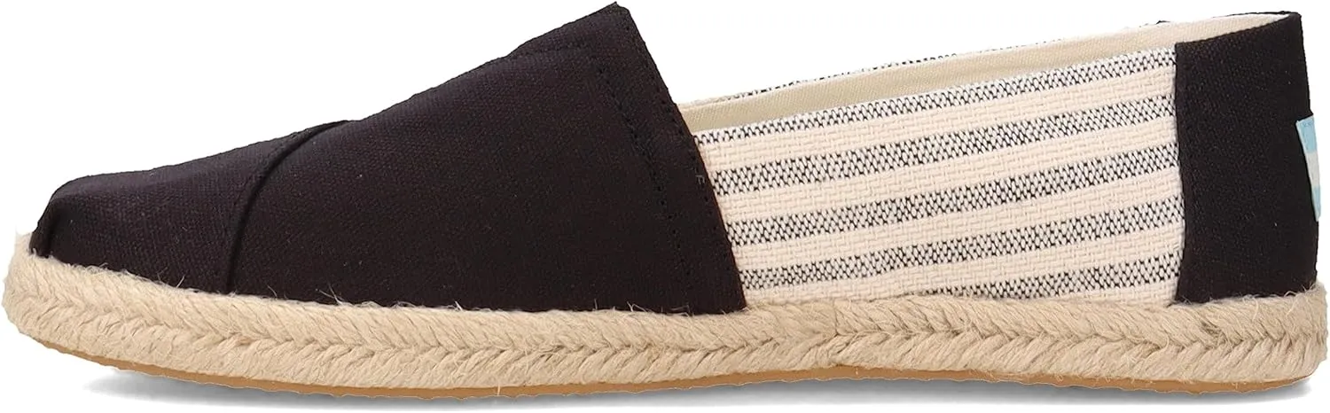 TOMS Womens Alpargata Rope Slip On Flats Casual - Grey