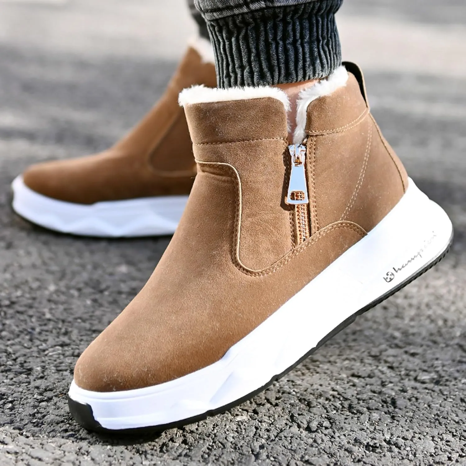 Women's Winter Snow Boots Warm Comfortable Faux Fur Insulated Outdoor Mid Calf Booties Thick Walking Platform Boots